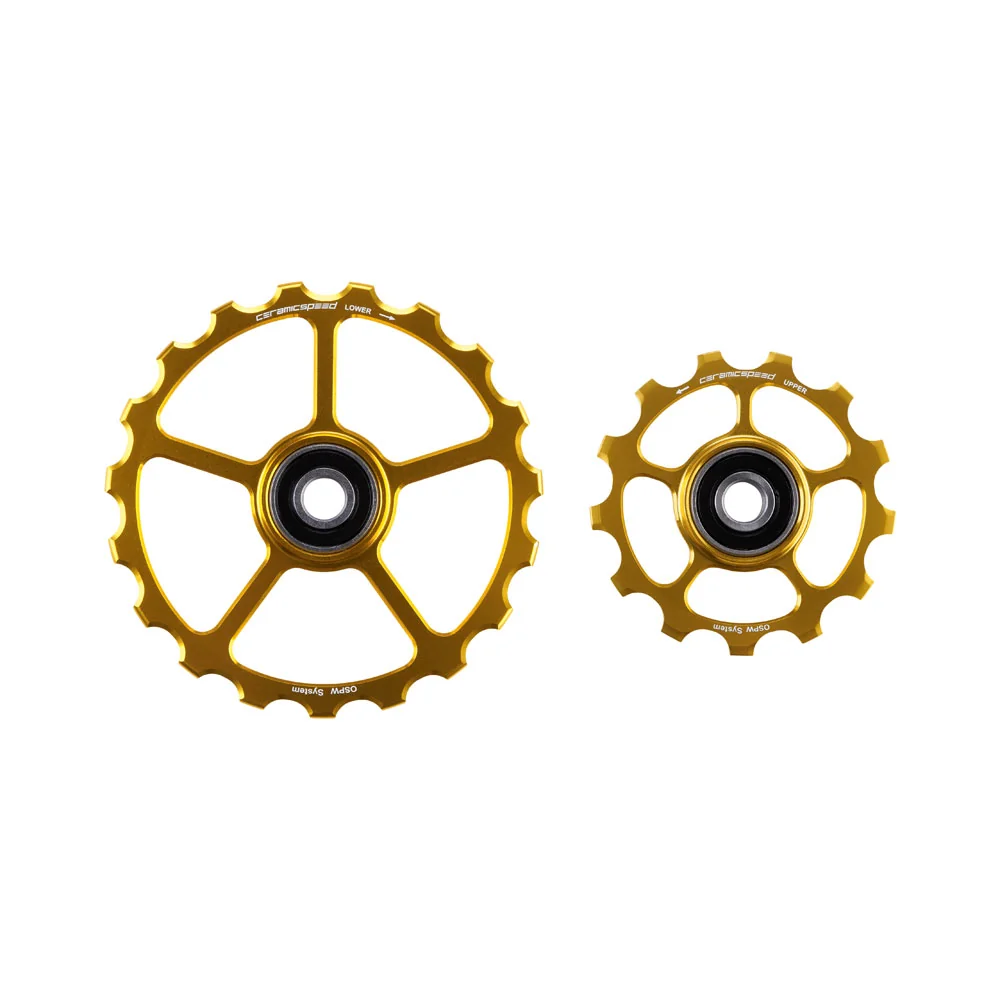 CeramicSpeed Pulley Wheels - OSPW | 13/19 Teeth - gold