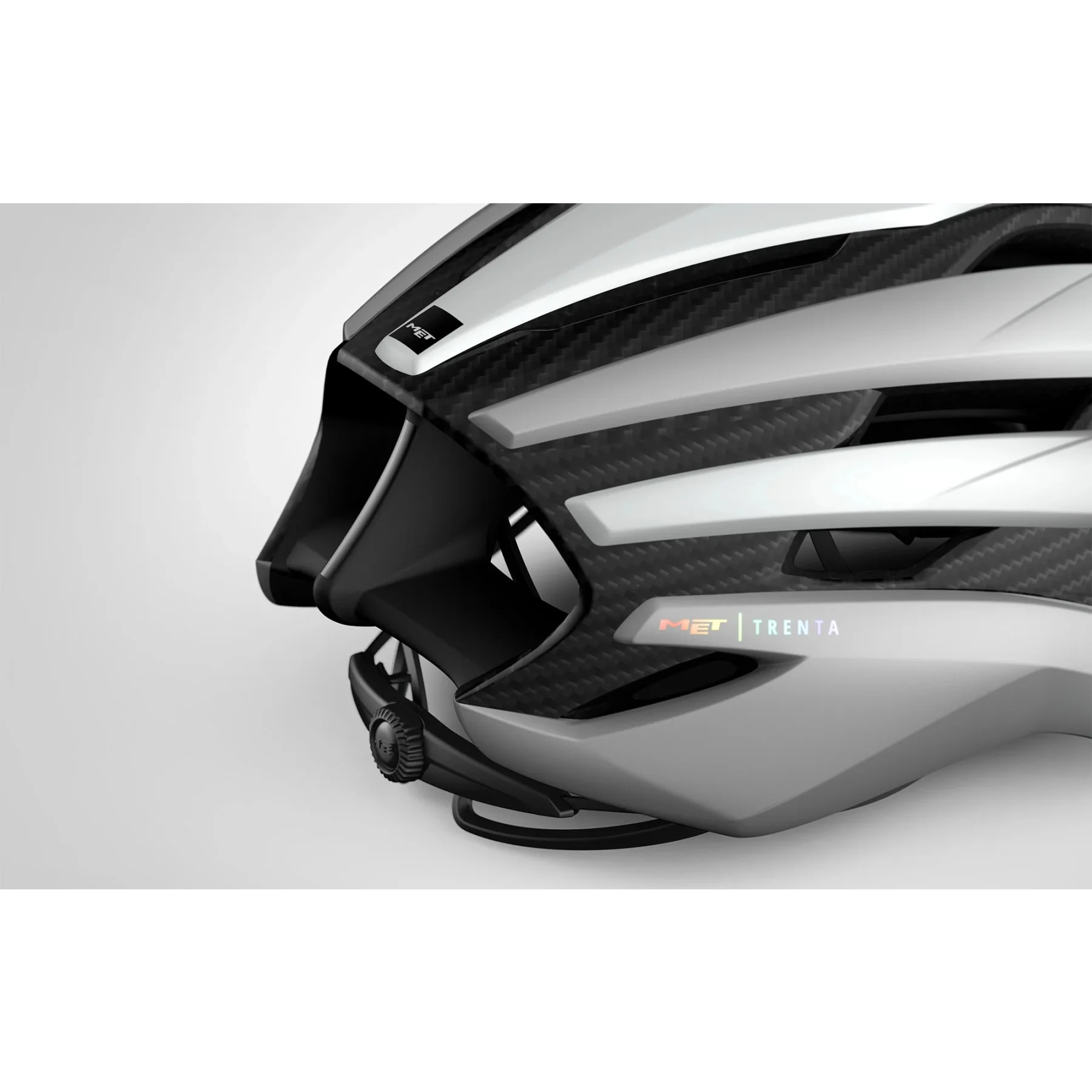 Велошлем MET Trenta 3K Carbon MIPS  White, Silver