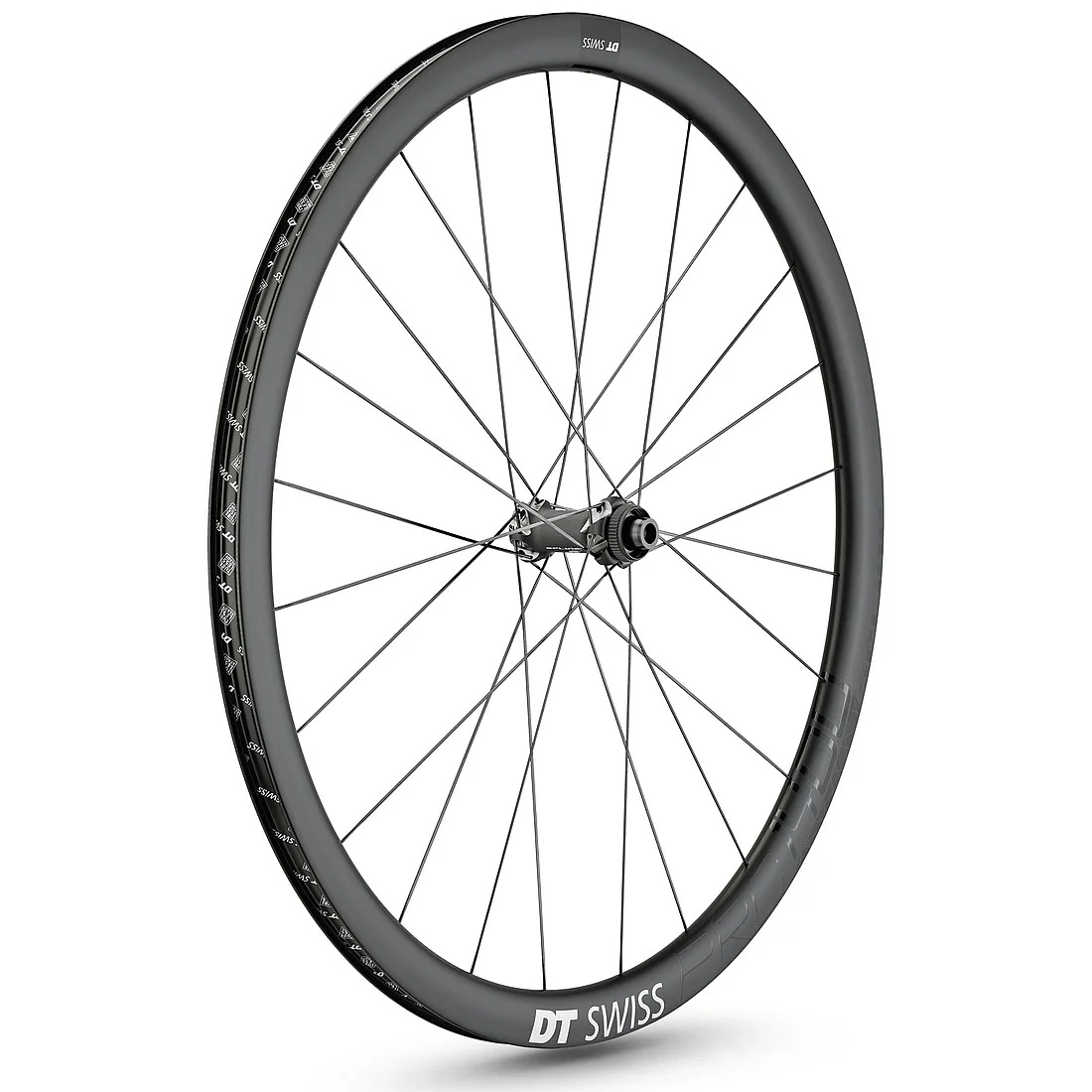 Пара колес DT Swiss PRC 1400 SPLINE db 35 - Carbon - Вилсет - Клинчер - Центрлок - Front Wheel: 12x100mm | Rear Wheel: 12x142mm - black