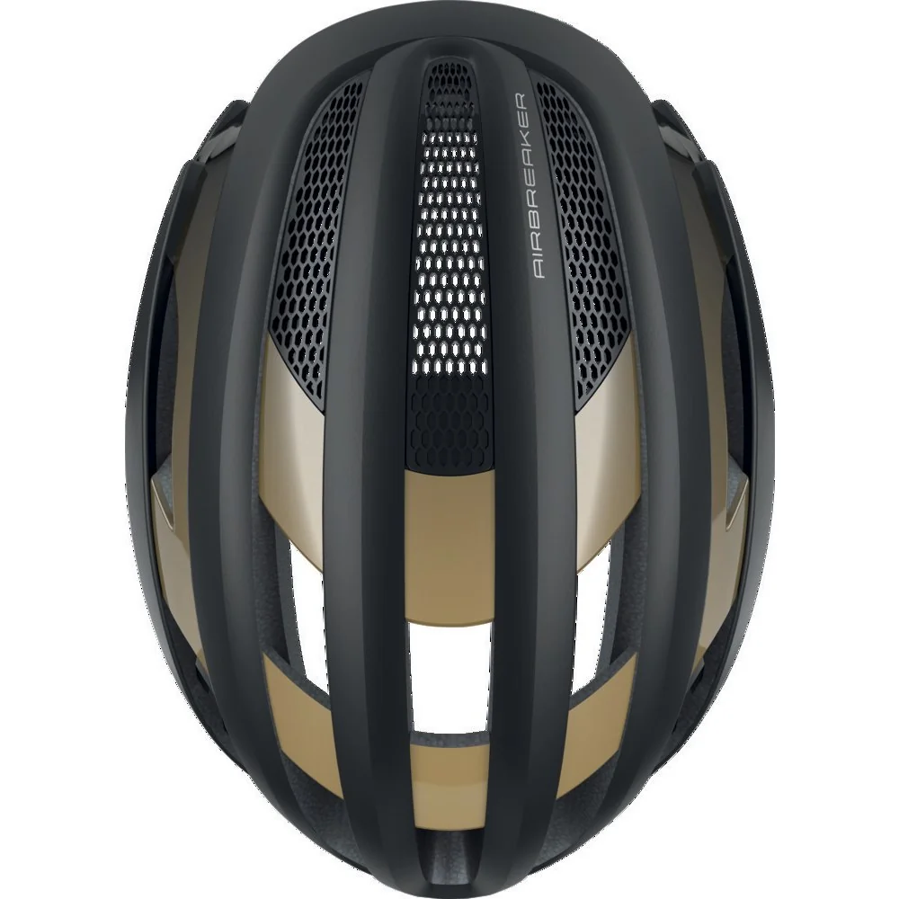 Велошлем ABUS AirBreaker  Black, Gold