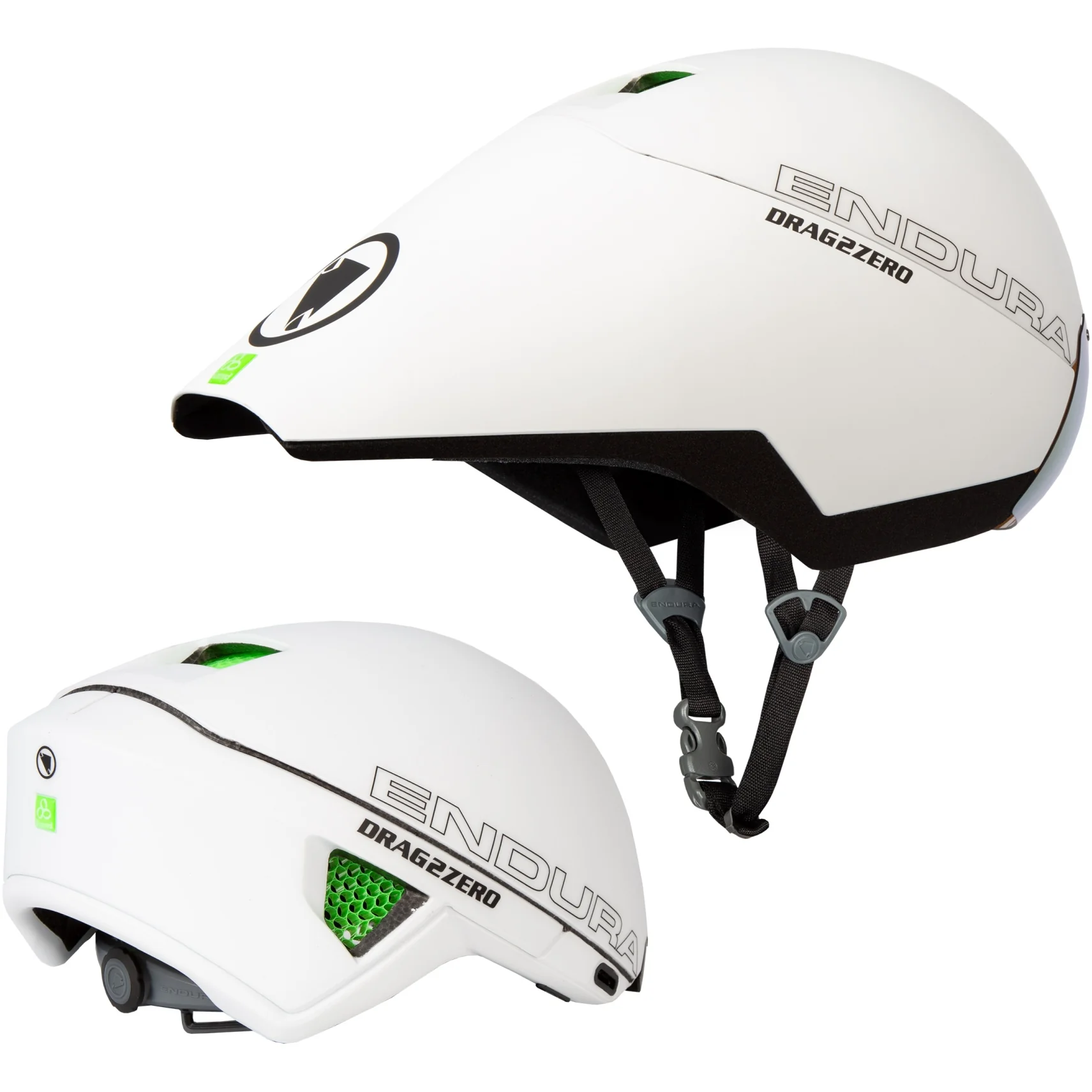 Велошлем Endura Drag2Zero Aeroswitch Road  White
