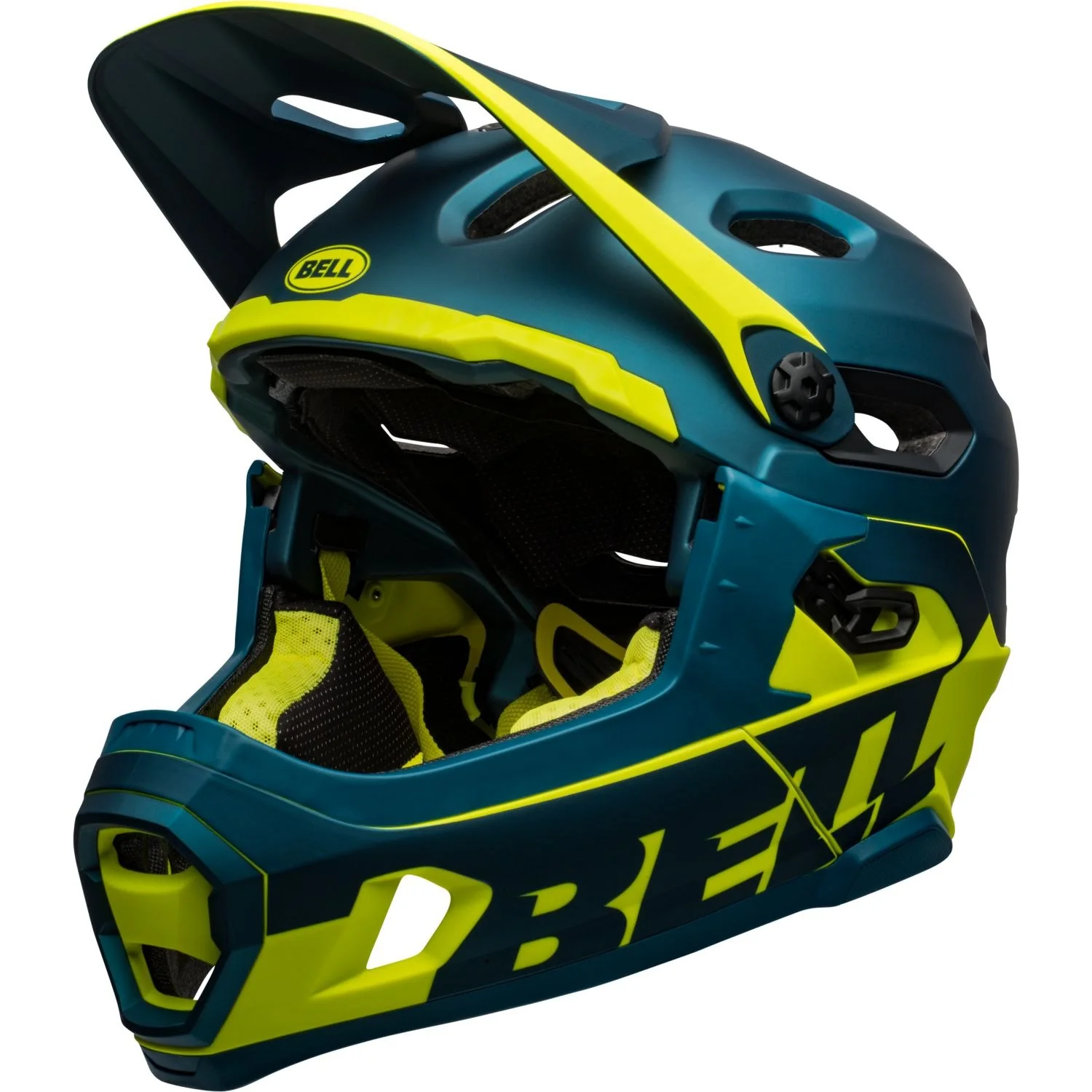 Велошлем Bell Super DH Spherical  Green, Neon