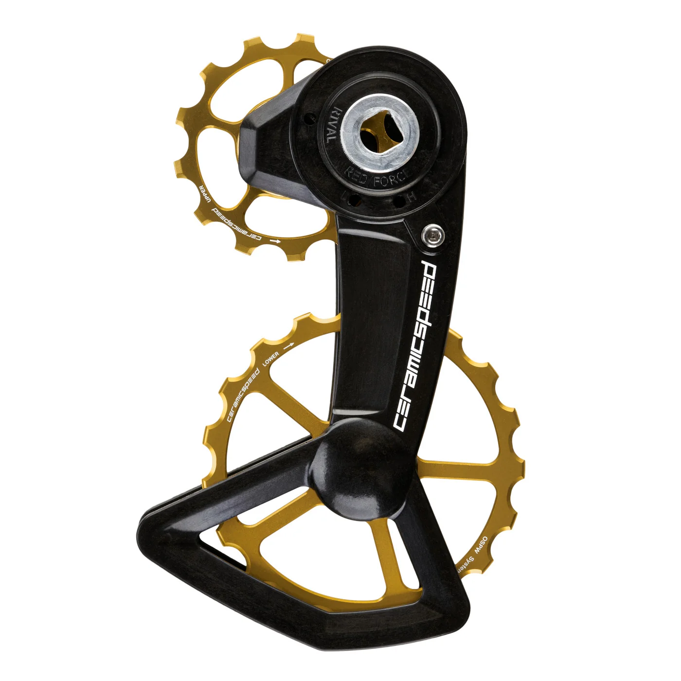 CeramicSpeed OSPW X Derailleur Pulley System - for SRAM XPLR AXS - gold