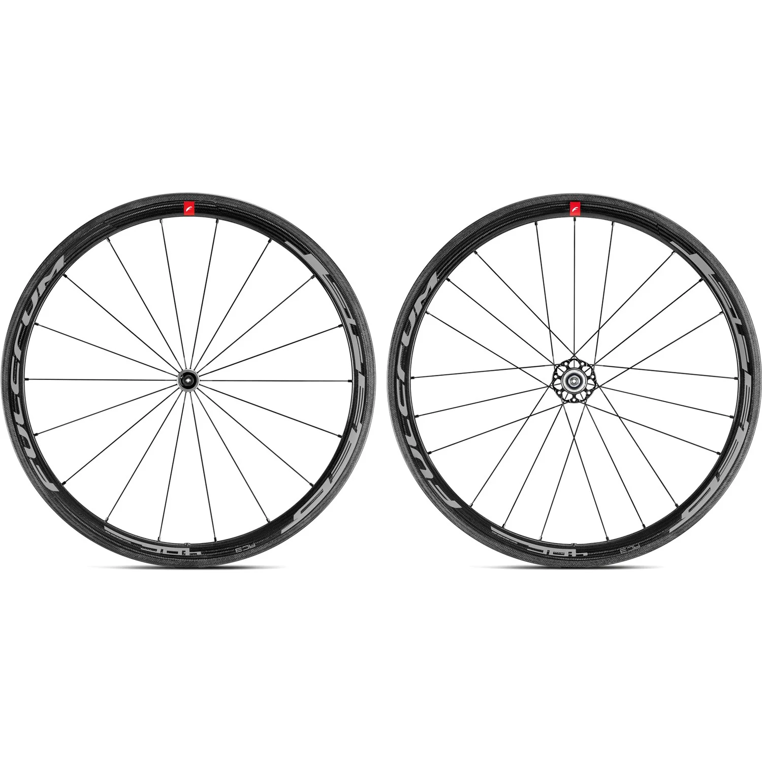 Пара колес Fulcrum Speed 55C Carbon Вилсет Клинчер - black