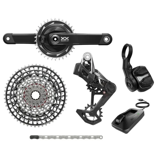 SRAM XX SL Eagle Transmission Groupset - AXS | T-Type | D1 - with Powermeter Crankset - black