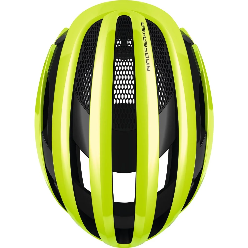 Велошлем ABUS AirBreaker  Black, Neon