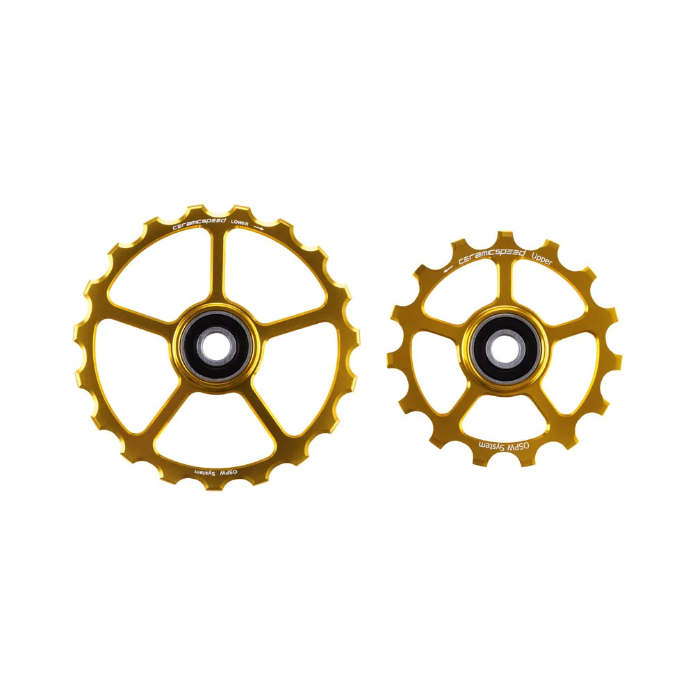 CeramicSpeed Pulley Wheels - OSPW | 15/19 Teeth - gold