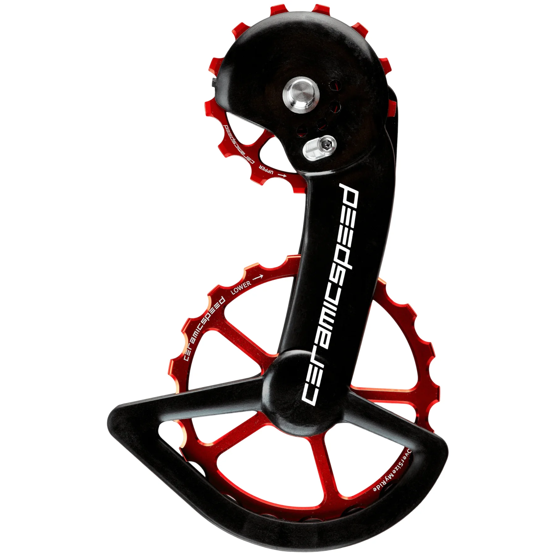 CeramicSpeed OSPW X Derailleur Pulley System - for Shimano GRX (RX820) - red