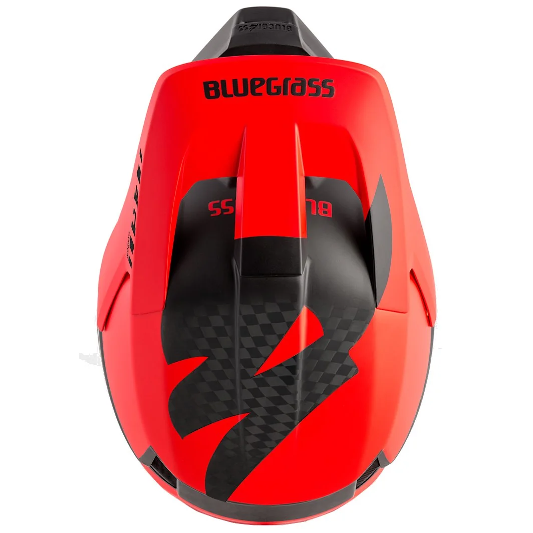 Велошлем Bluegrass Legit Carbon MIPS Fullface  Black, Red