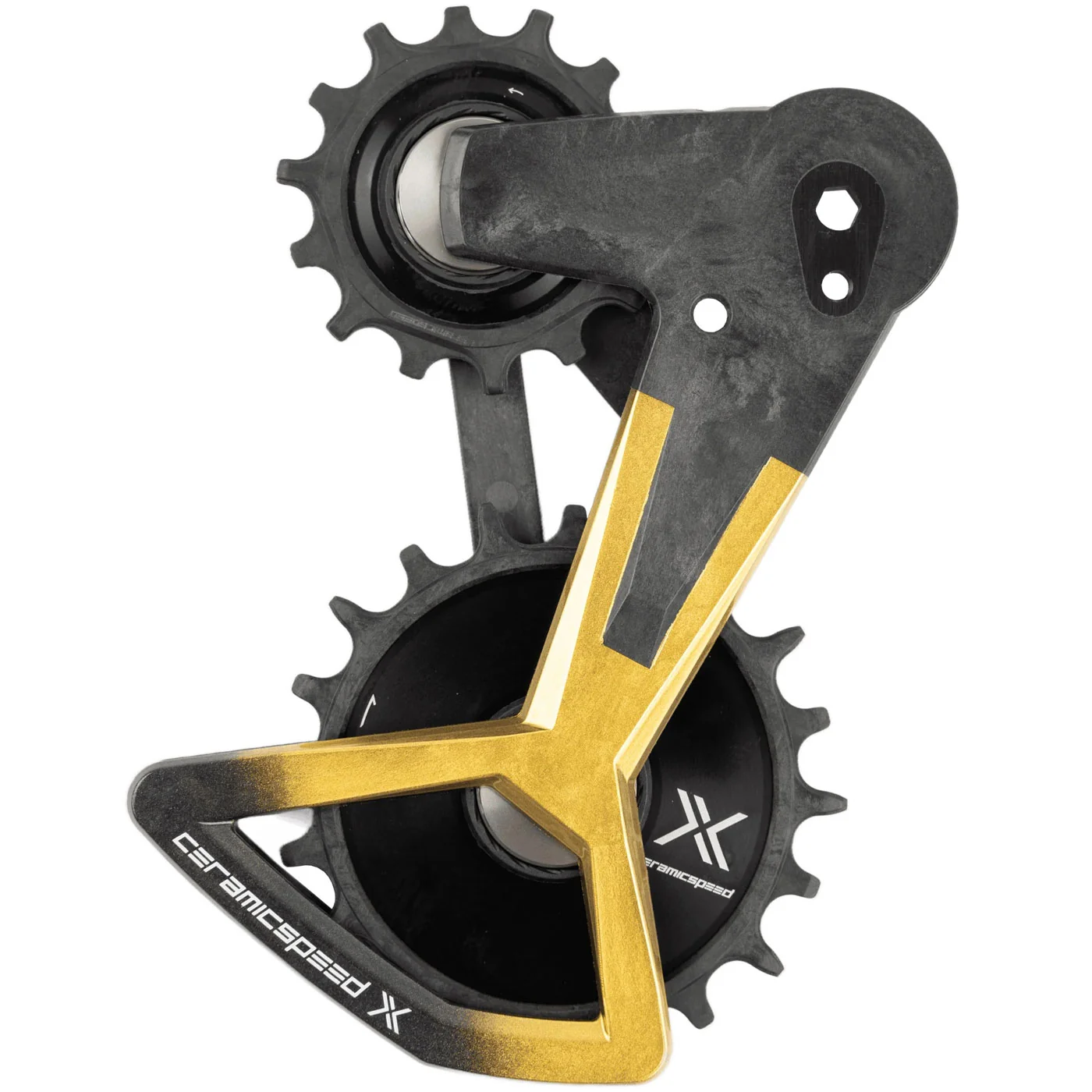 CeramicSpeed OSPW X Derailleur Pulley System - Gold Special Edition | Alpha Disc | for SRAM Eagle Transmission (T-Type)