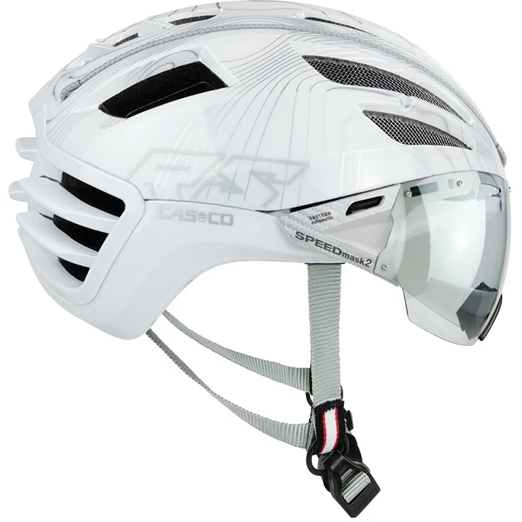 Велошлем Casco SPEEDairo2 RS Vautron Visier Bike  White