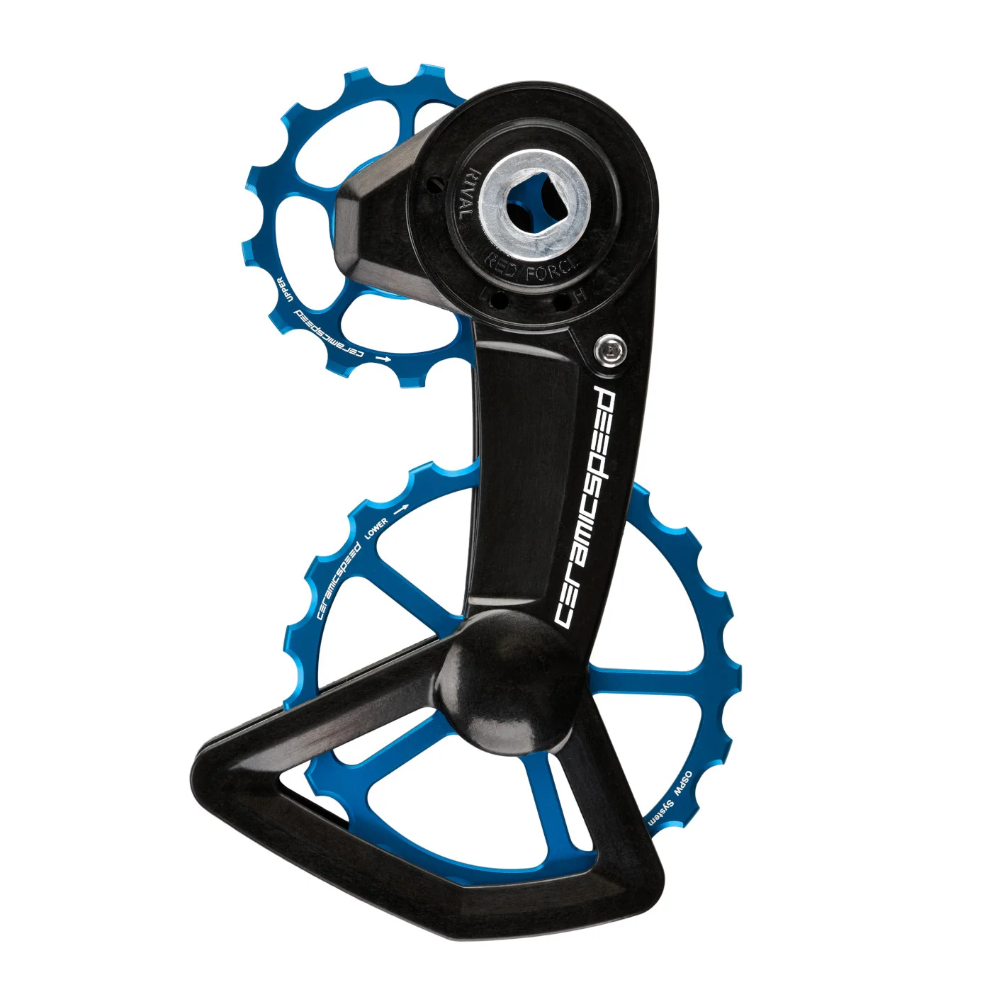 CeramicSpeed OSPW X Derailleur Pulley System - for SRAM XPLR AXS - blue