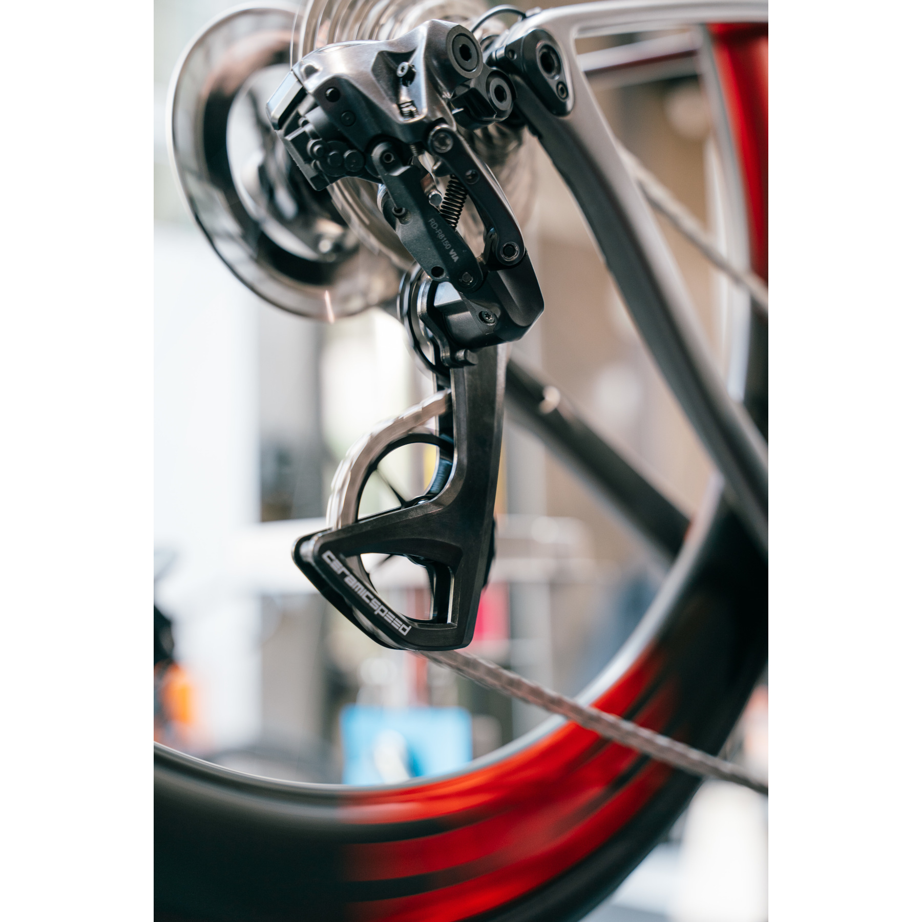 CeramicSpeed OSPW RS Derailleur Pulley System - 5-Spoke | for SRAM RED/Force AXS - gold