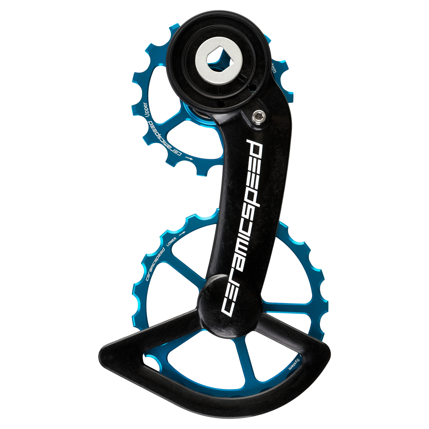 CeramicSpeed OSPW Derailleur Pulley System - Coated Bearings | for SRAM RED/Force AXS - Alternative Blue