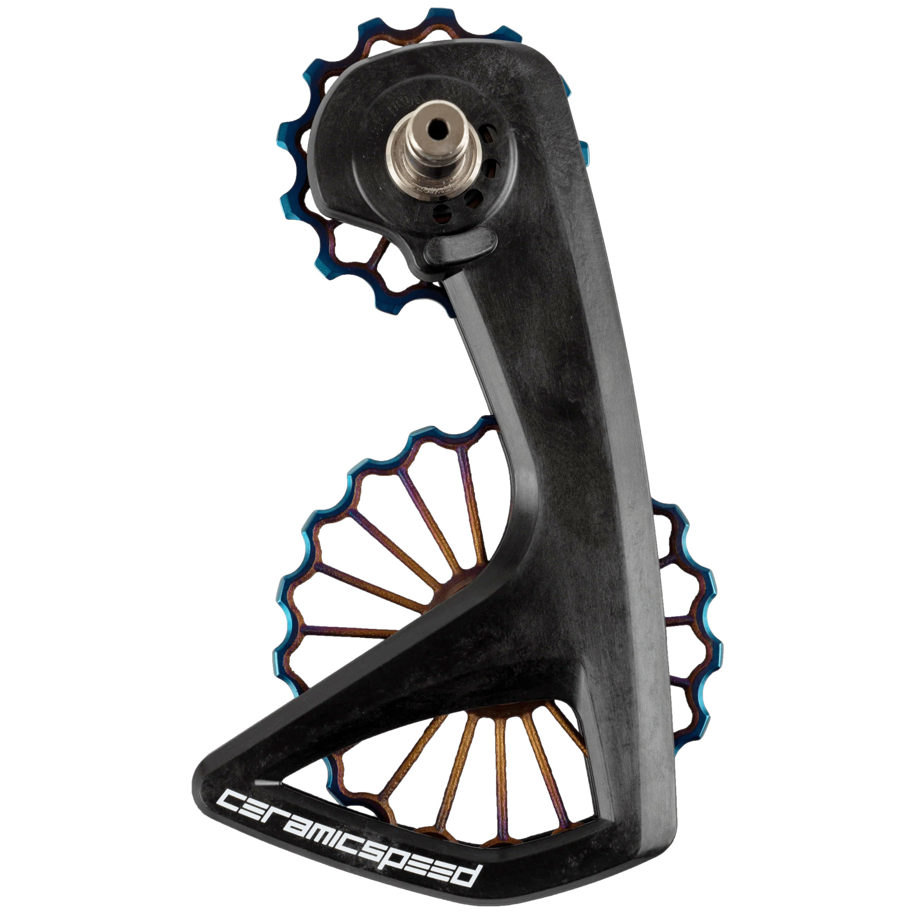 CeramicSpeed OSPW RS Derailleur Pulley System - 3D Ti | Coated Bearings | for Shimano Dura Ace/Ultegra Di2 (R9250/R8150) - oil slick