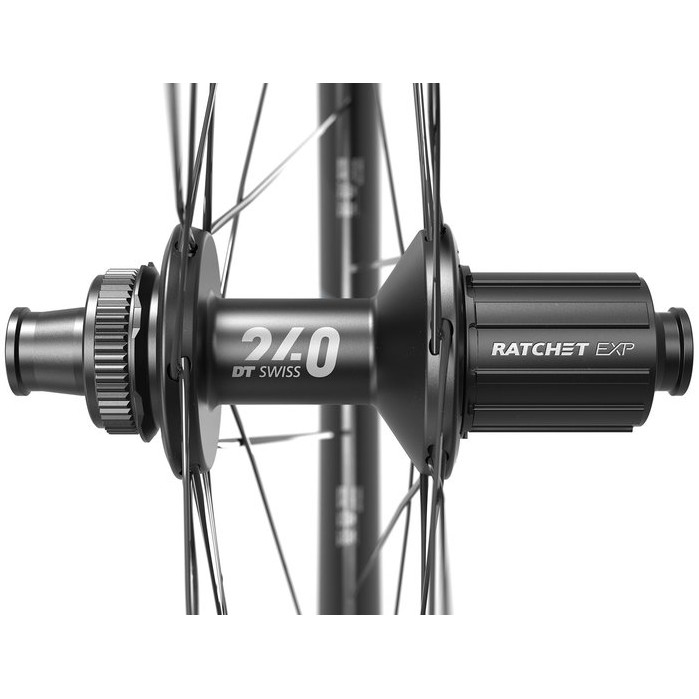 Пара колес DT Swiss ERC 1400 DICUT 45 Вилсет - 28" Карбоновые | Клинчер | Центрлок - 12x100mm | 12x142mm - black