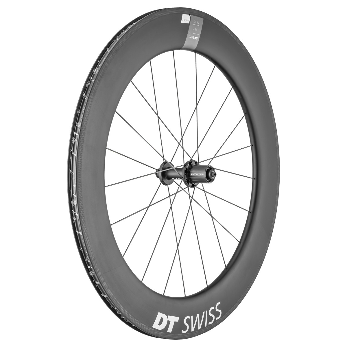 Пара колес DT Swiss ARC 1400 DICUT 80 - 28" Carbon Вилсет - FW: QR / RW: QR 130 - Shimano HG-EV / SRAM XDR