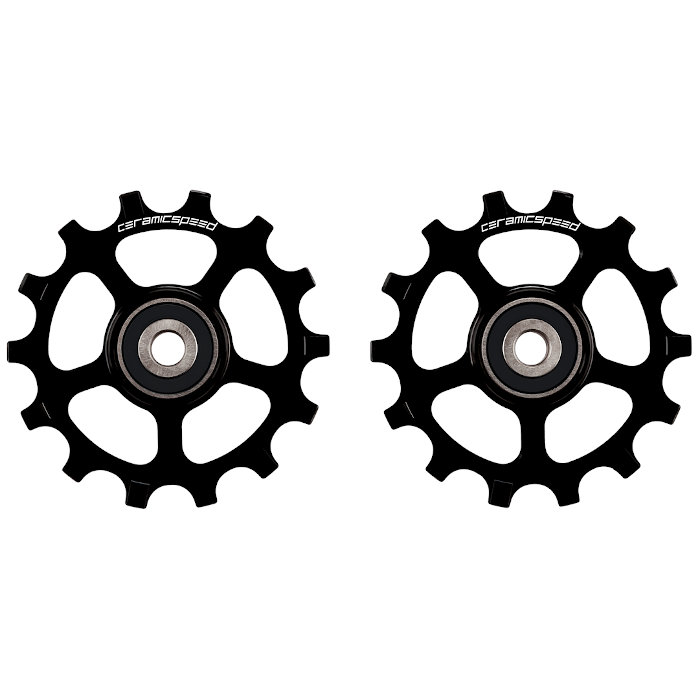 CeramicSpeed Pulley Wheels - 12-speed | Narrow/Wide | for Shimano XTR/Deore XT - black