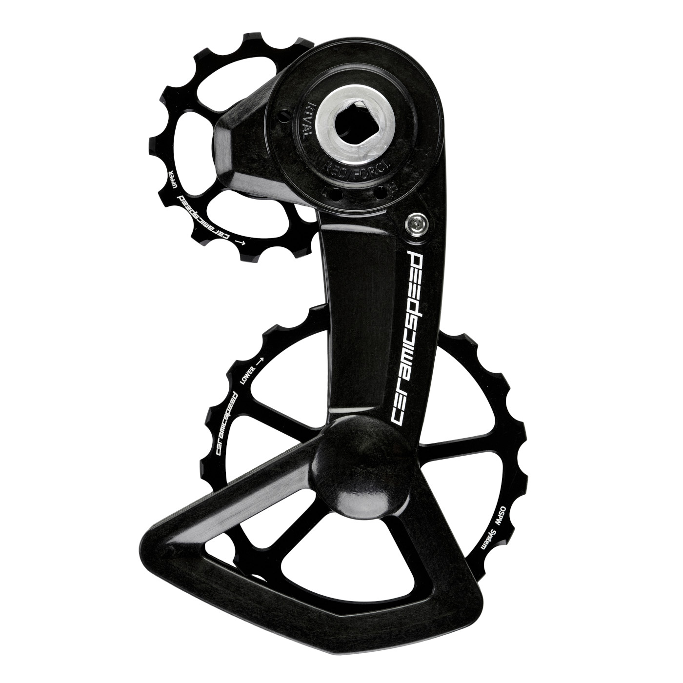 CeramicSpeed OSPW X Derailleur Pulley System - for SRAM XPLR AXS - black