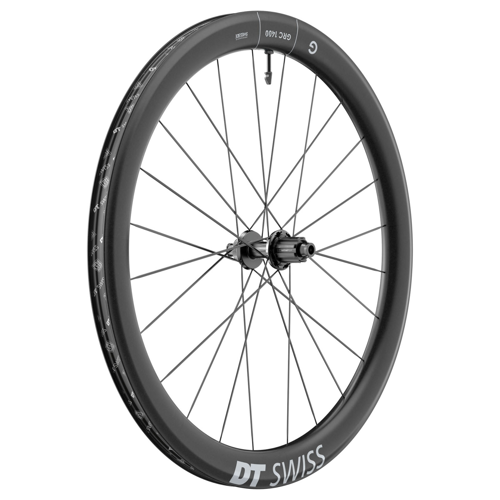 Пара колес DT Swiss GRC 1400 DICUT 50 Вилсет - 28" Карбоновые | Центрлок - 12x100mm | 12x142mm - Campagnolo N3W