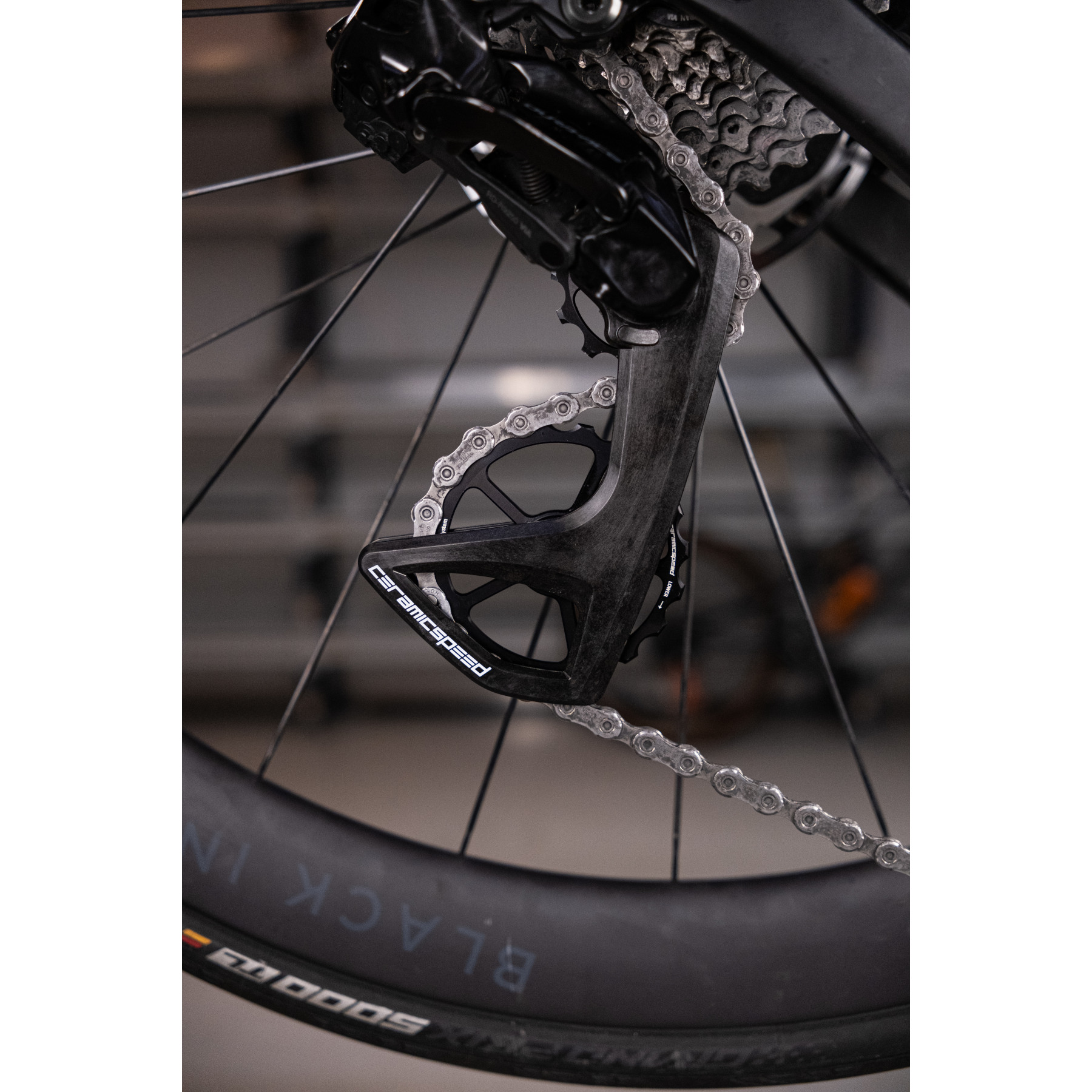 CeramicSpeed OSPW RS Derailleur Pulley System - 5-Spoke | for SRAM RED/Force AXS - gold
