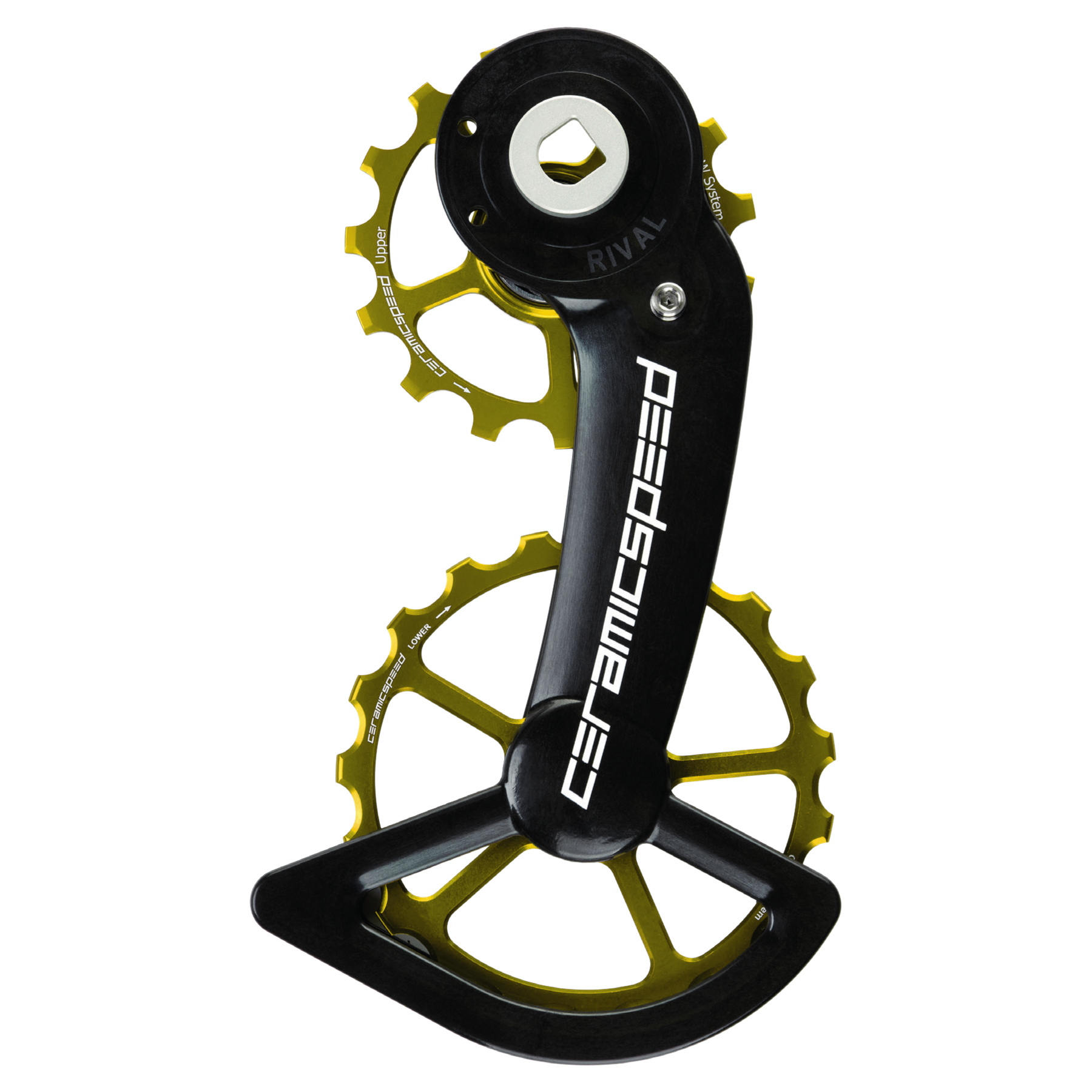 CeramicSpeed OSPW Derailleur Pulley System - Coated Bearings | for SRAM Rival AXS - Alternative Gold